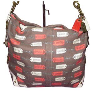Coach 2006 Limited Edition Hangtag Carly XL Hobo Cursive Creed & Brass hardware
